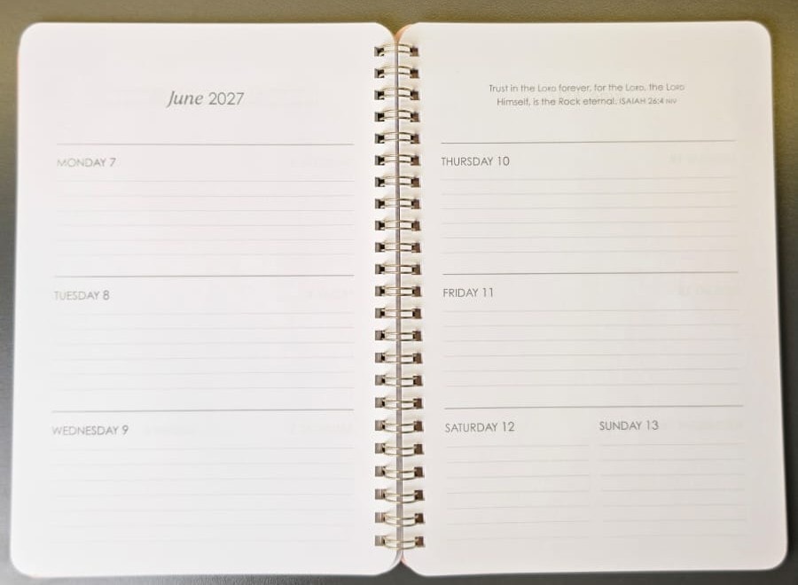 2027 Weekly Planner I Know The Plans Jer 29:11 - 3