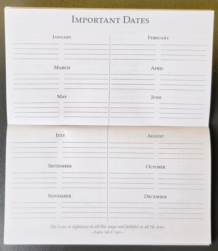 2027 Small Daily Planner Walk By Faith 2 Cor 5:7 - 5
