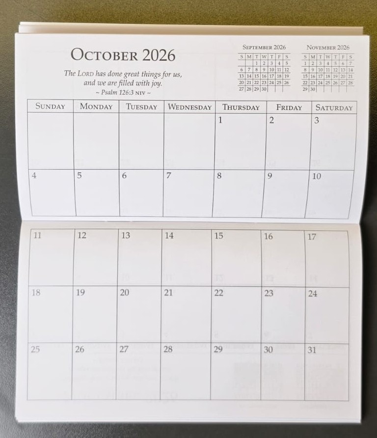 2027 Small Daily Planner Always Be Joyful 1 Thess 5:16 - 4