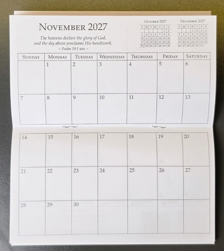 2027 Small Daily Planner Pray Without Ceasing 1 Thess 5:16 - 3