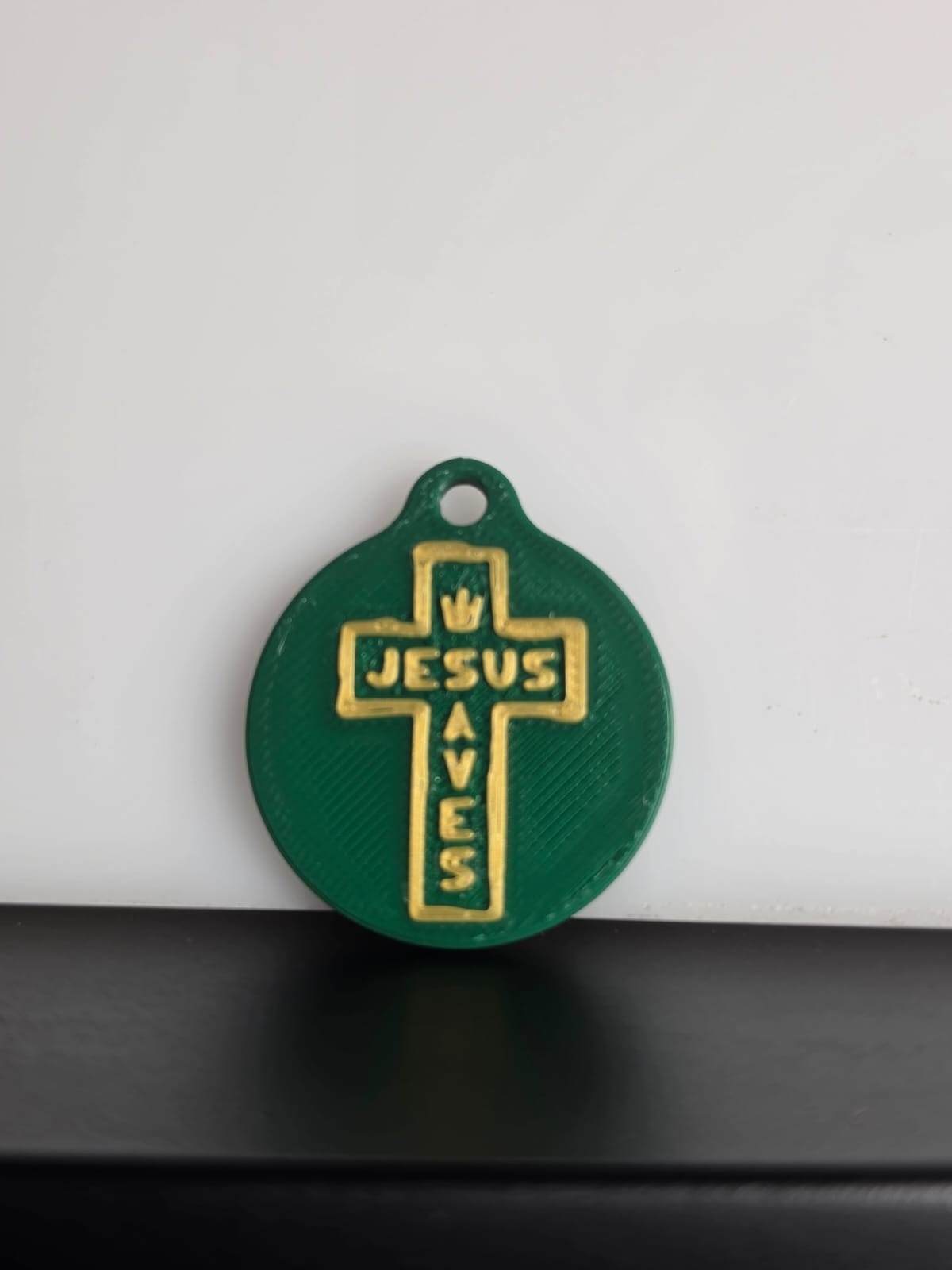 JESUS SAVES NFC TAG GREEN - 1