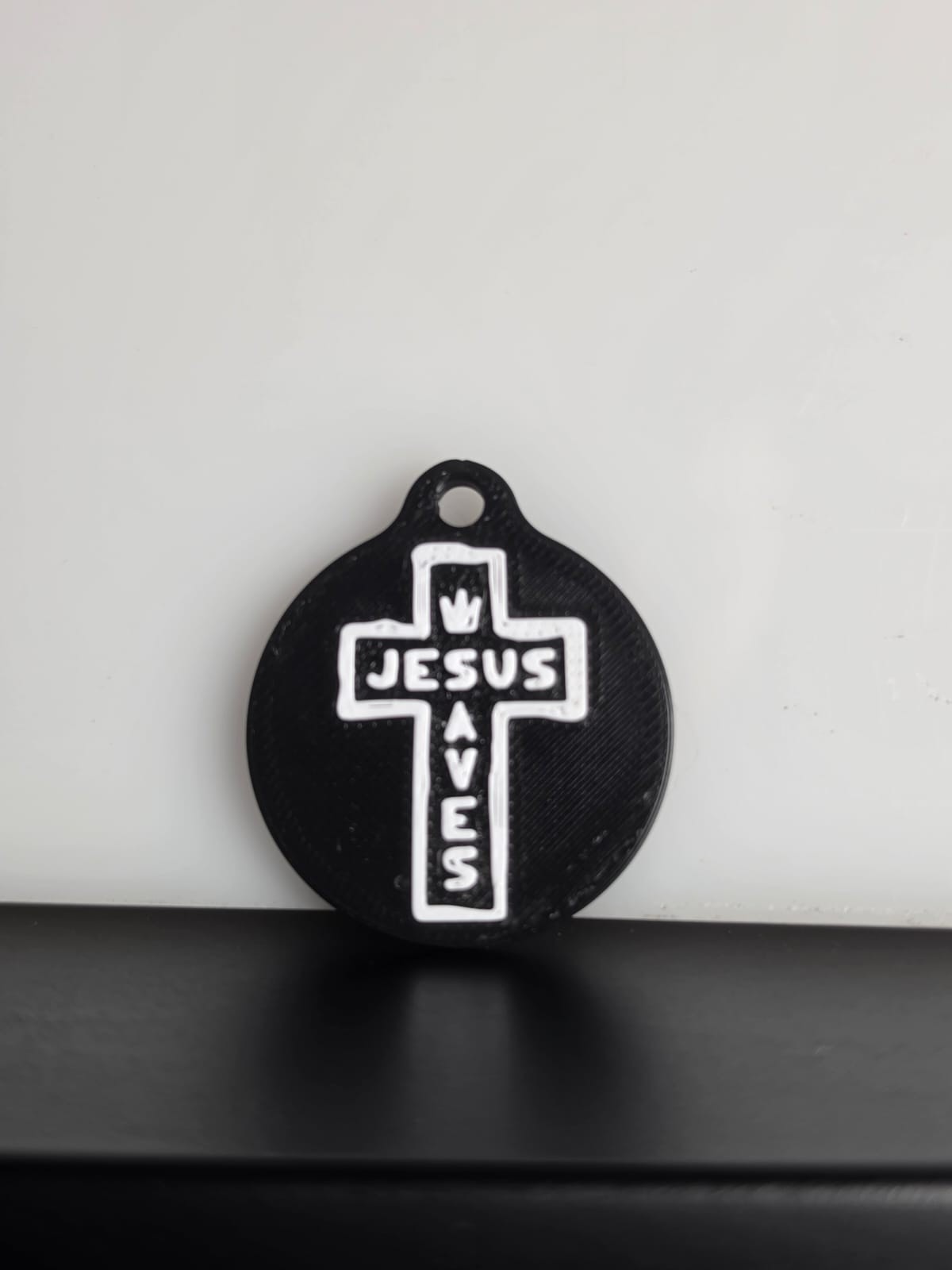 JESUS SAVES NFC TAG BLACK - 1