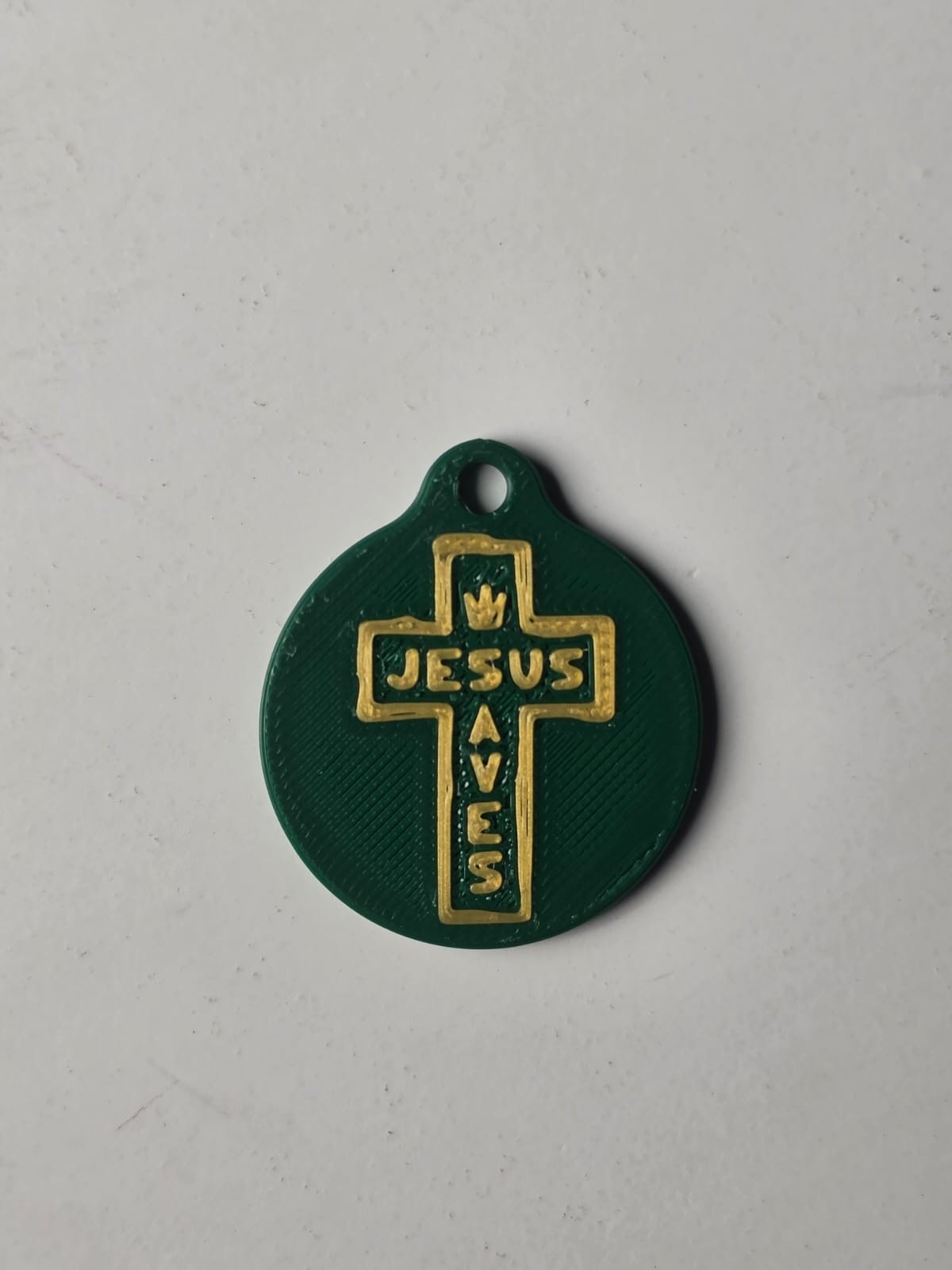 JESUS SAVES NFC TAG GREEN - 4