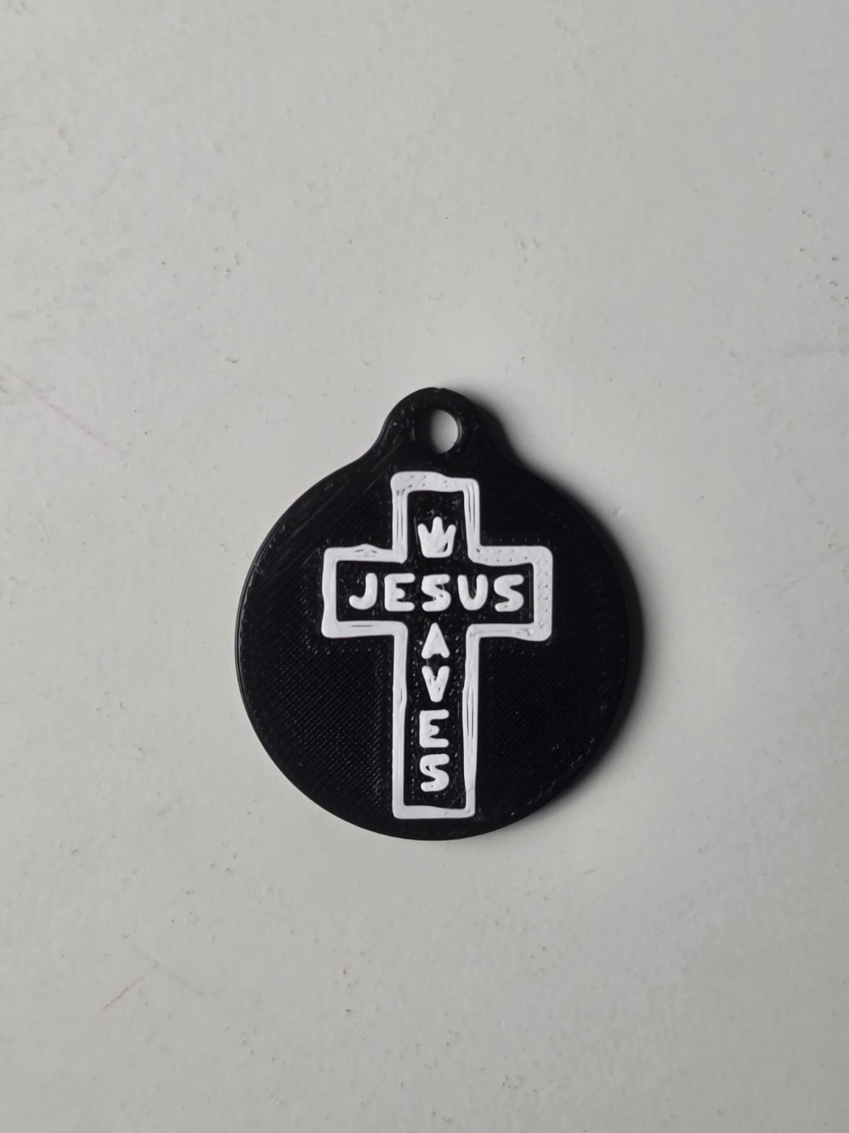 JESUS SAVES NFC TAG BLACK - 4