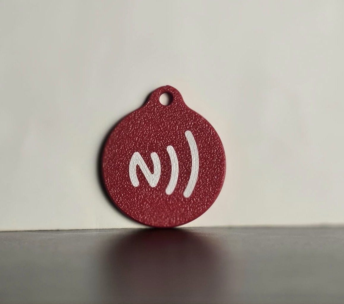 JESUS SAVES NFC TAG RED - 5