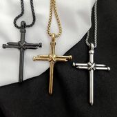A nail cross necklace symbolizes the sacrifice of Jesus and the strength of faith. Share your faith with style!