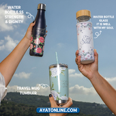 Stay refreshed and inspired with every sip! 🌸 Whether it's our stainless steel water bottle, glass bottle, or tumbler, each one is designed to reflect strength, dignity, and faith. Perfect for keeping your drinks cool and your spirit uplifted.🌍: Ayatonline.com (Link in Bio)#WaterBottles #StainlessSteel #Mugs #TravelMugs #Ayat #AyatOnline